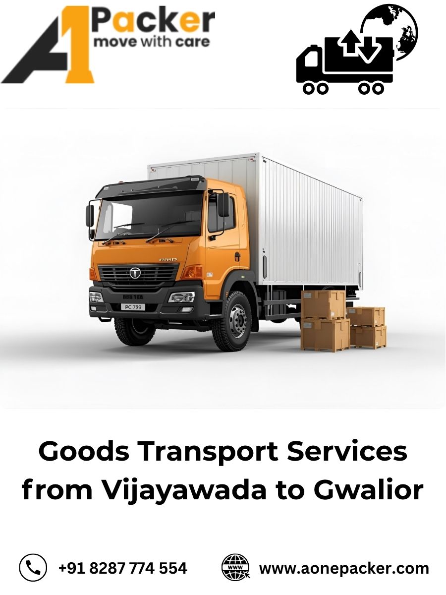 Goods Transport from Vijayawada to Gwalior