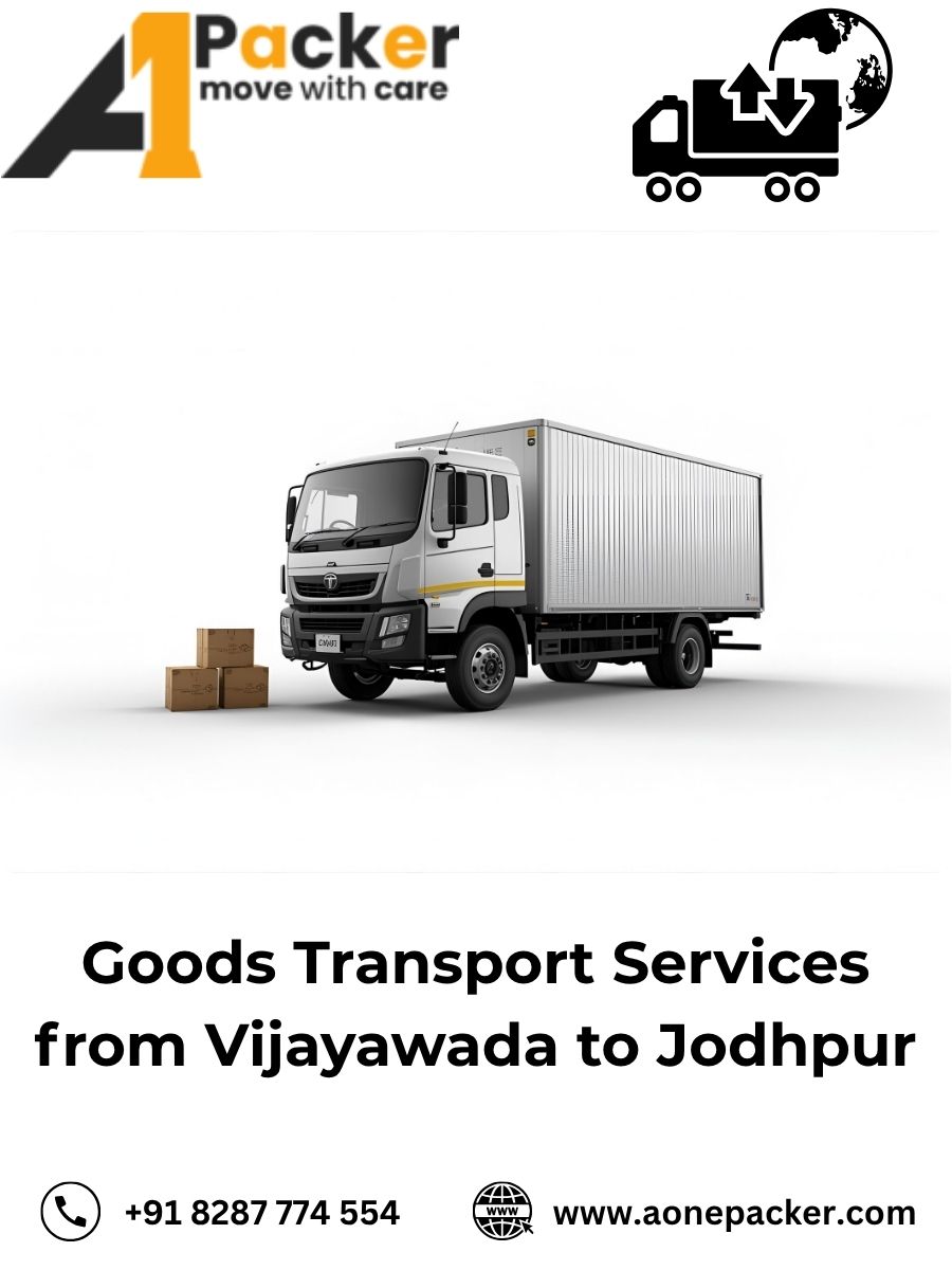 Goods Transport from Vijayawada to Jodhpur