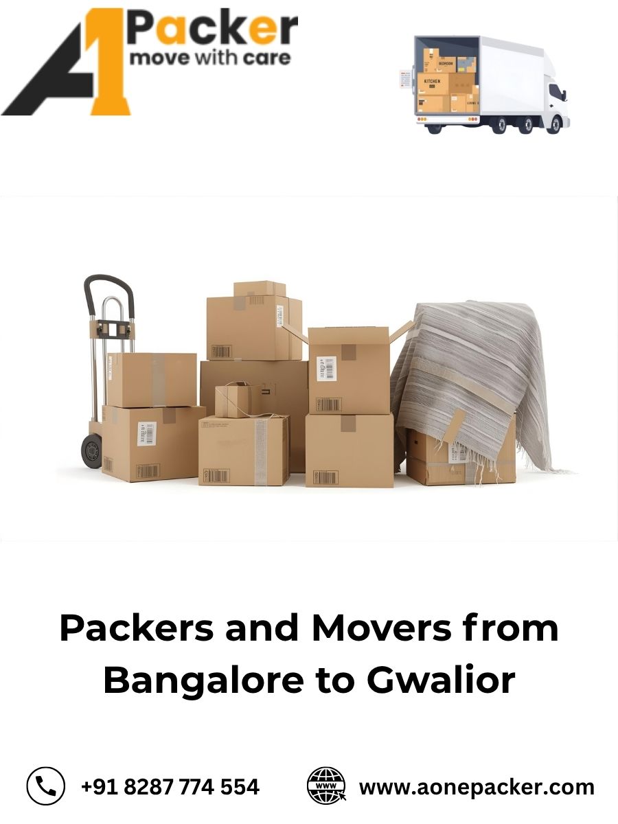 Packers and Movers from Bangalore to Gwalior