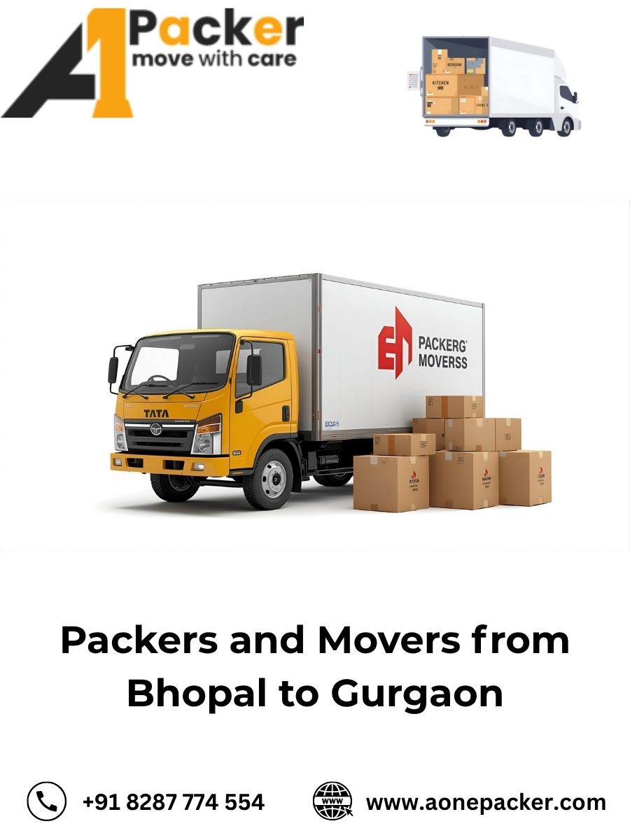 Packers and Movers from Bhopal to Gurgaon