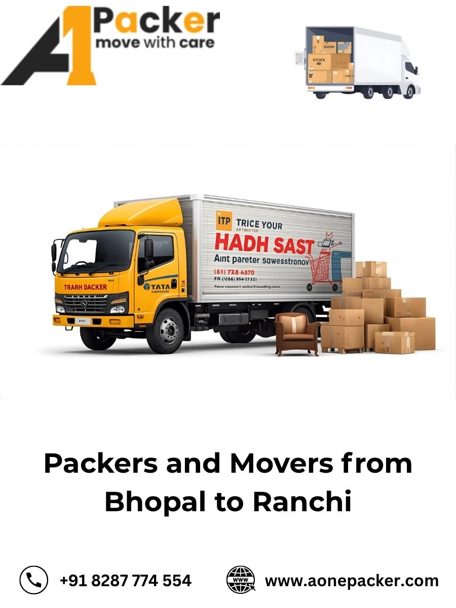 Packers and Movers from Bhopal to Ranchi