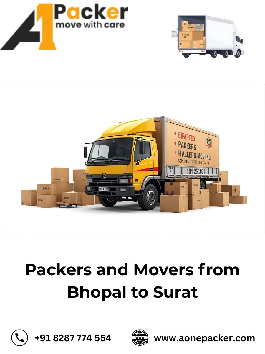Packers and Movers from Bhopal to Surat