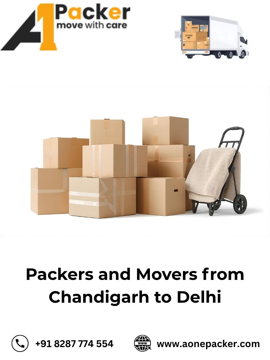 Packers and Movers from Chandigarh to Delhi