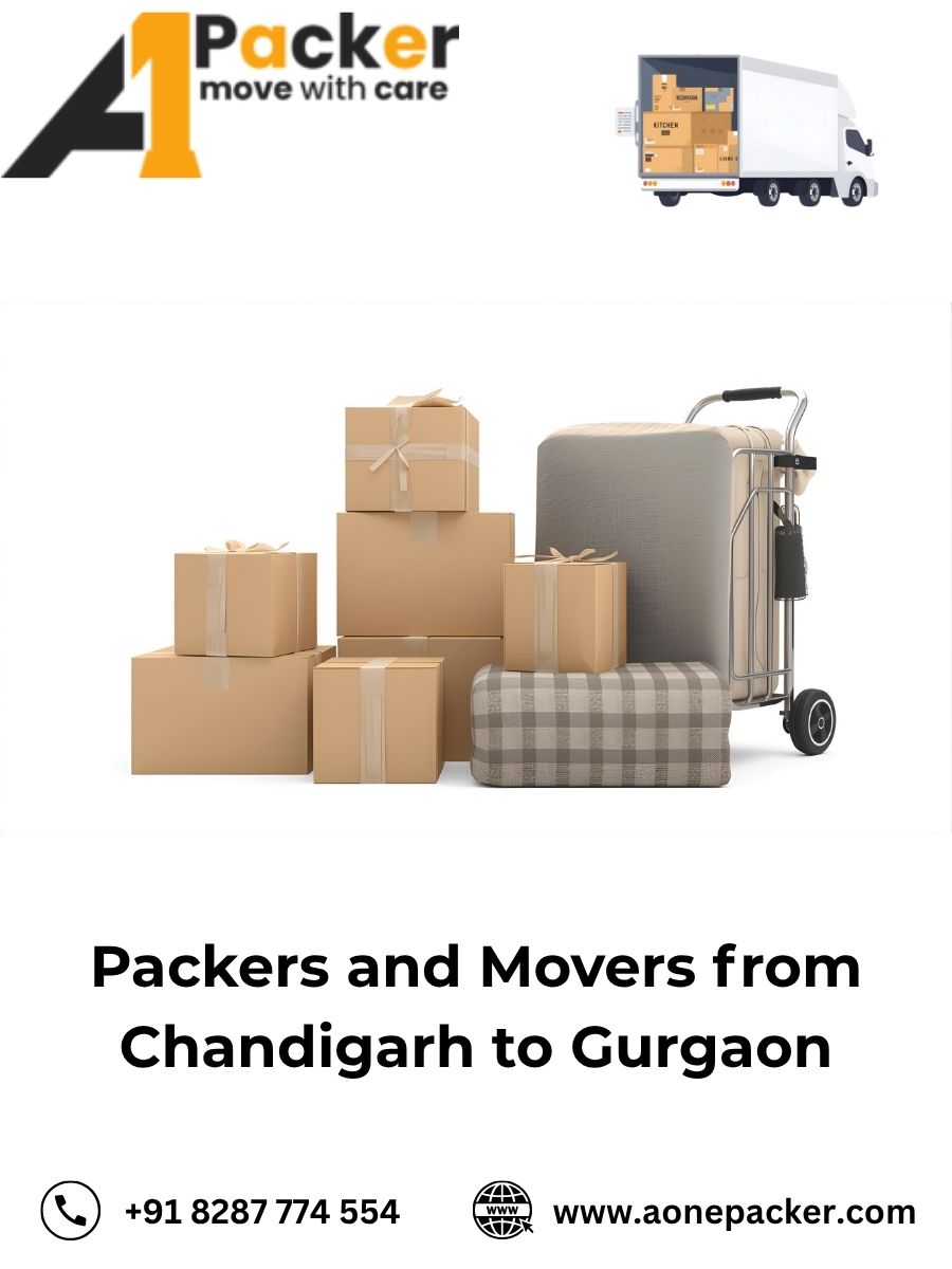 Packers and Movers from Chandigarh to Gurgaon