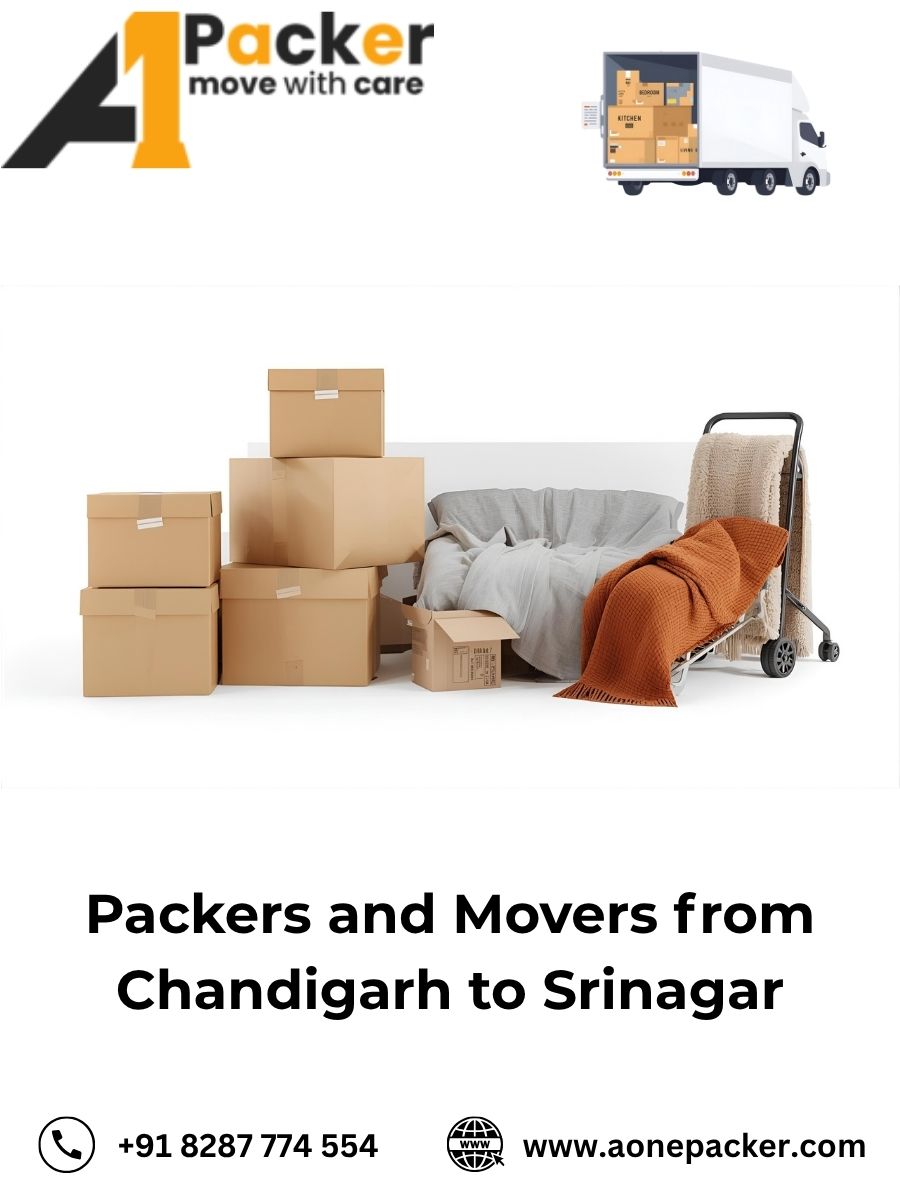 Packers and Movers from Chandigarh to Srinagar
