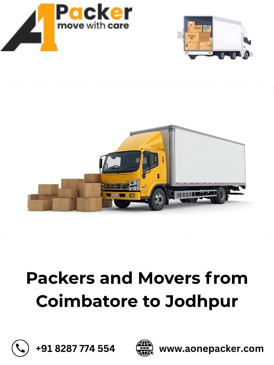 Packers and Movers from Coimbatore to Jodhpur