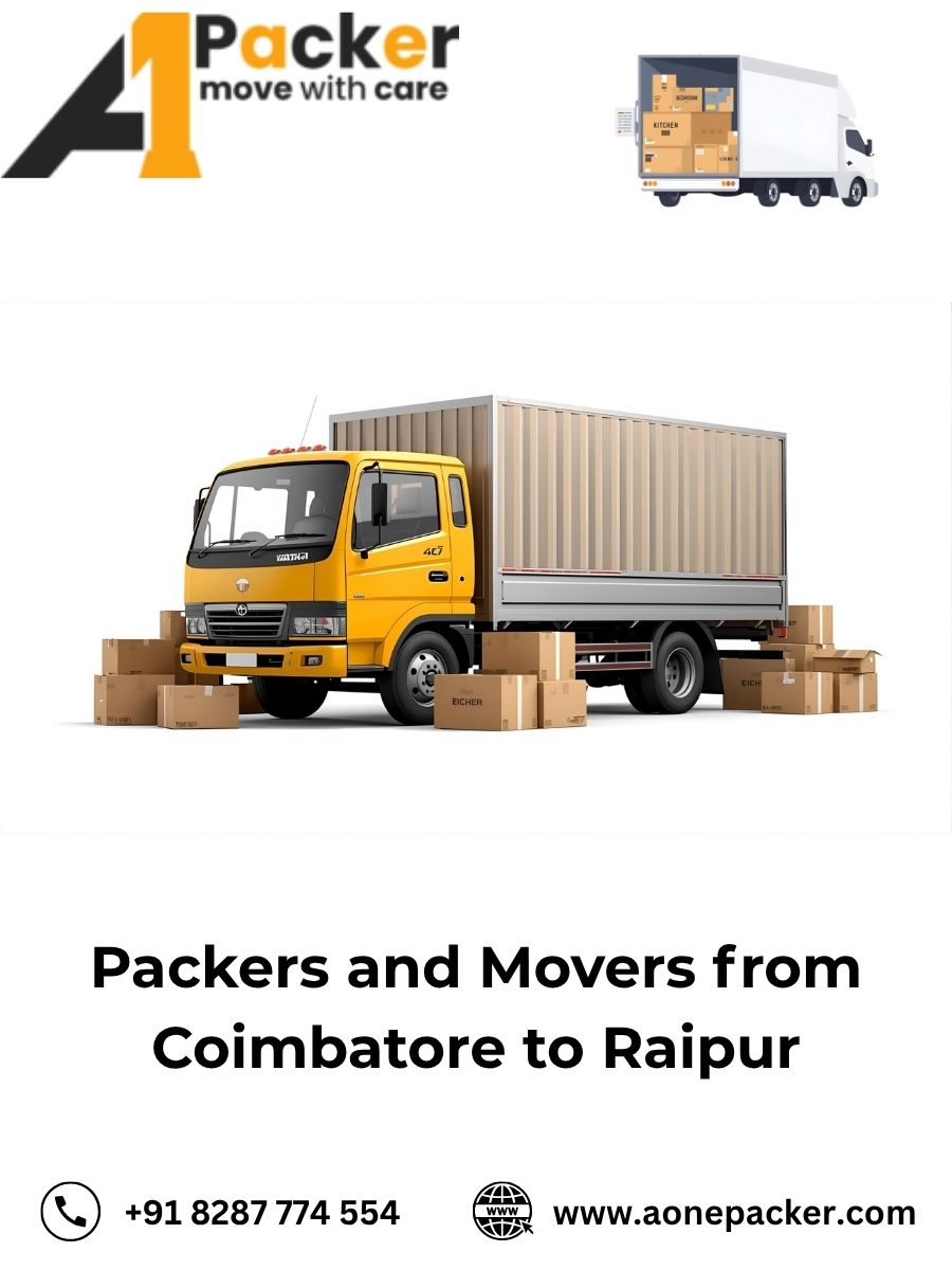Packers and Movers from Coimbatore to Raipur