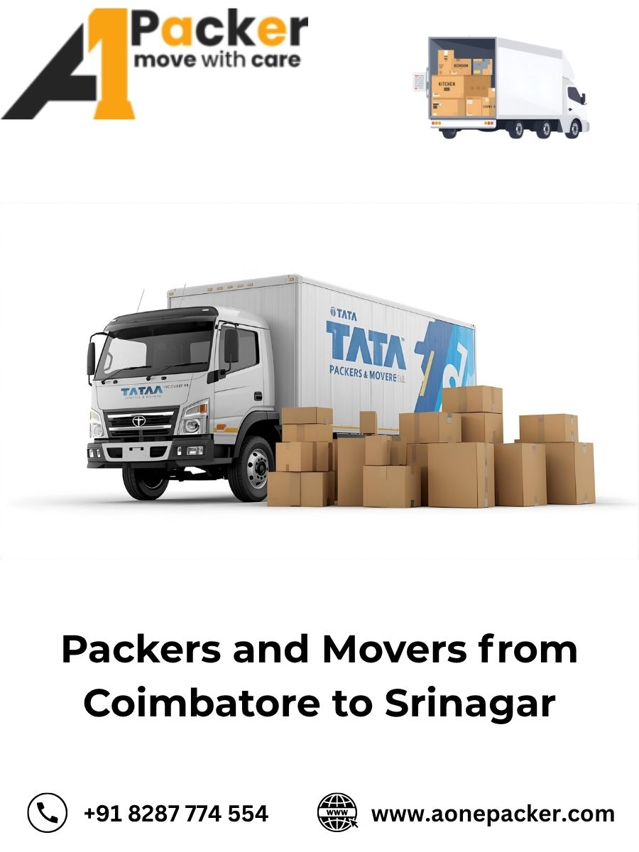 Packers and Movers from Coimbatore to Srinagar