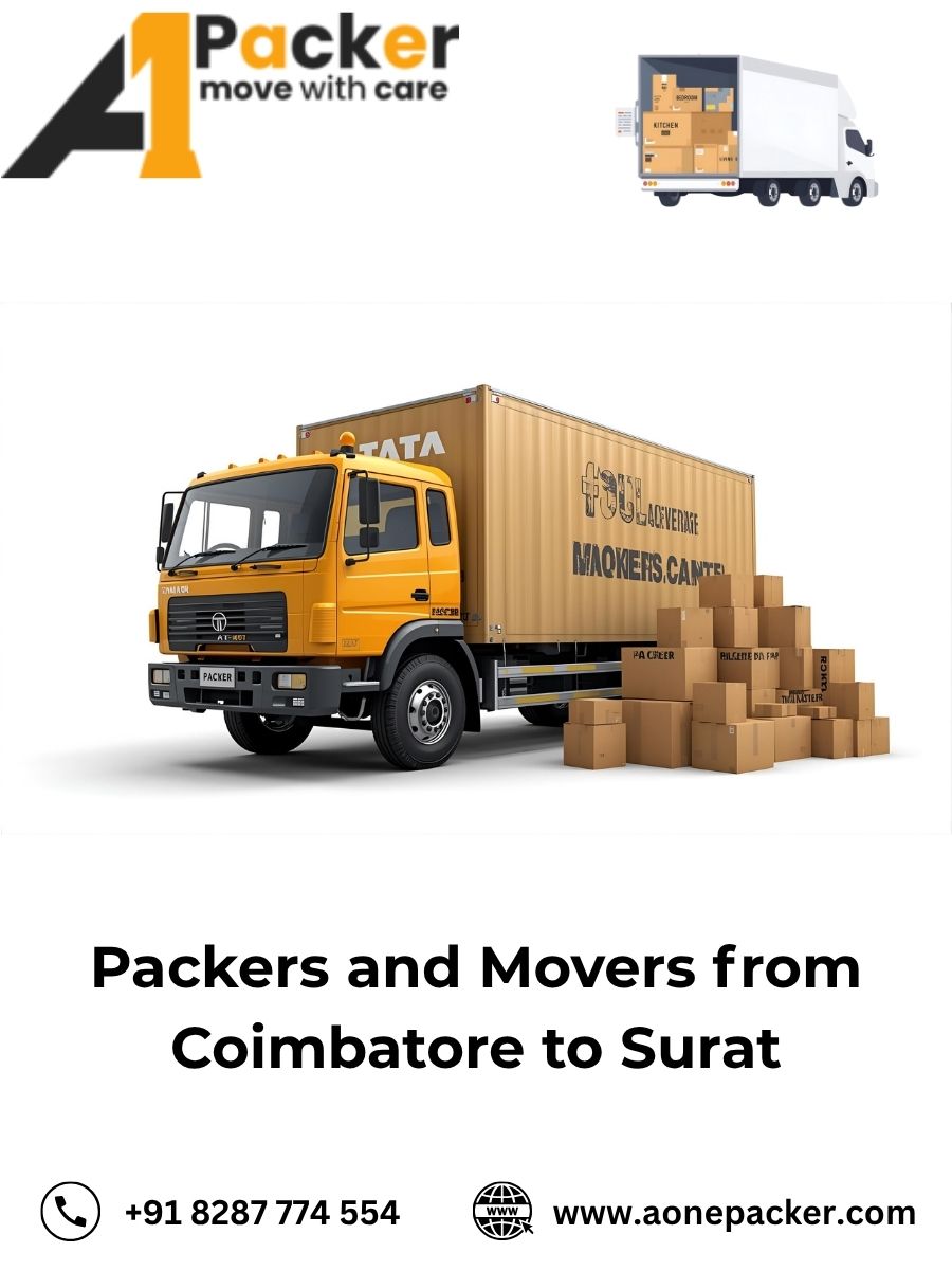 Packers and Movers from Coimbatore to Surat