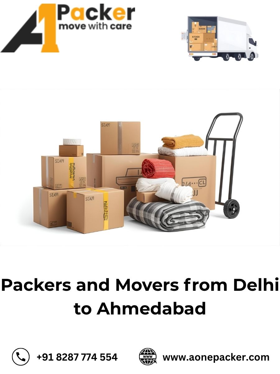 Packers and Movers from Delhi to Ahmedabad