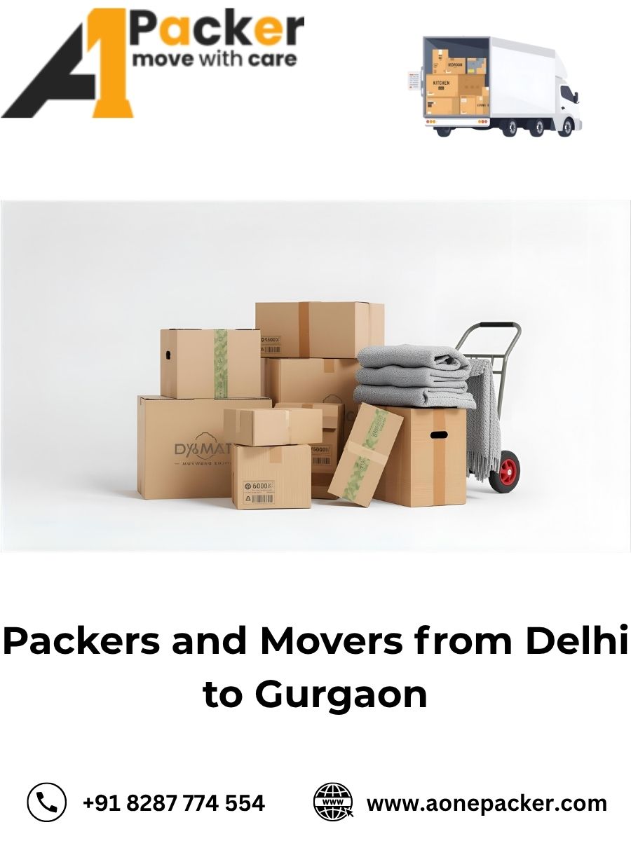Packers and Movers from Delhi to Gurgaon