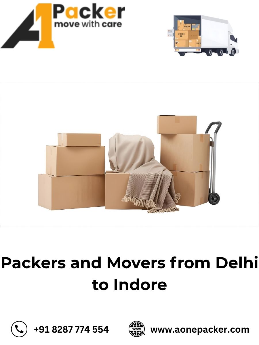 Packers and Movers from Delhi to Indore