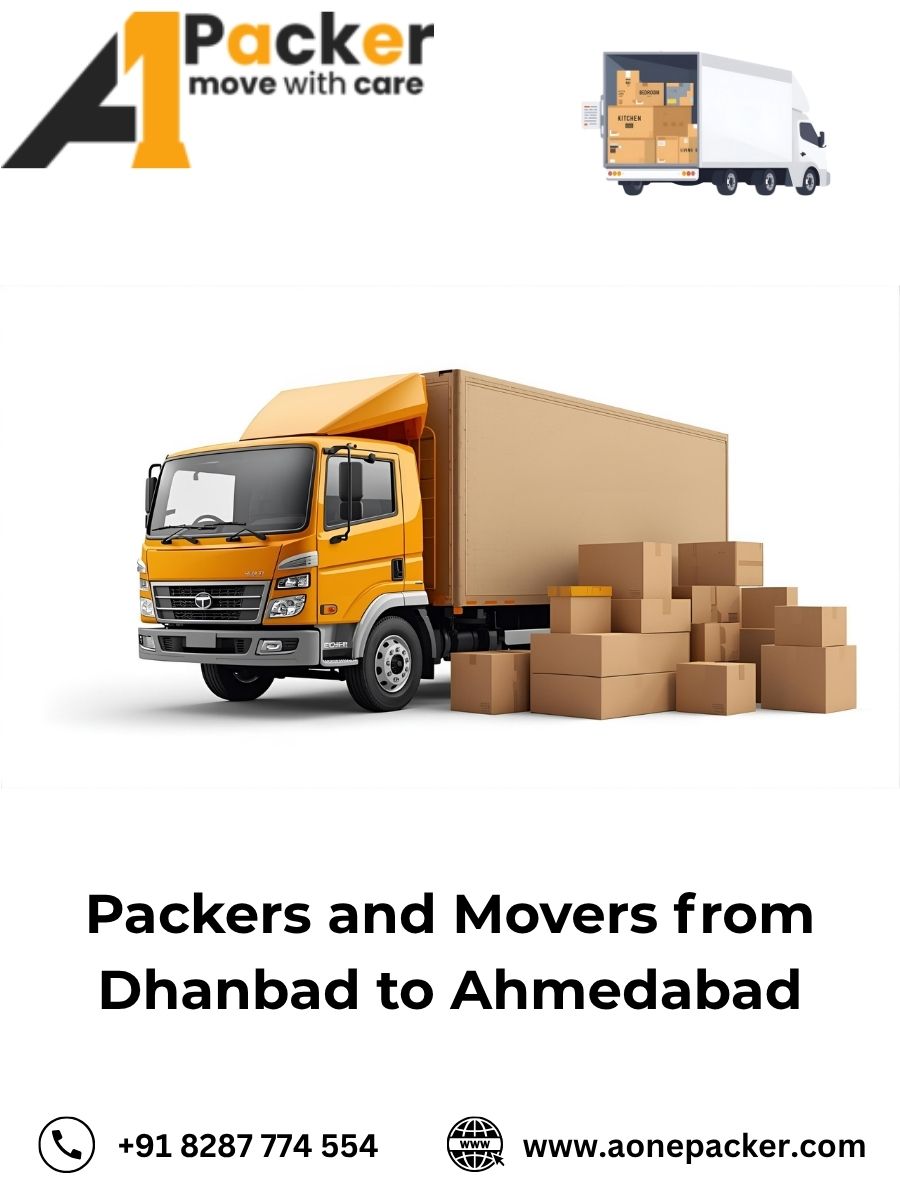 Packers and Movers from Dhanbad to Ahmedabad