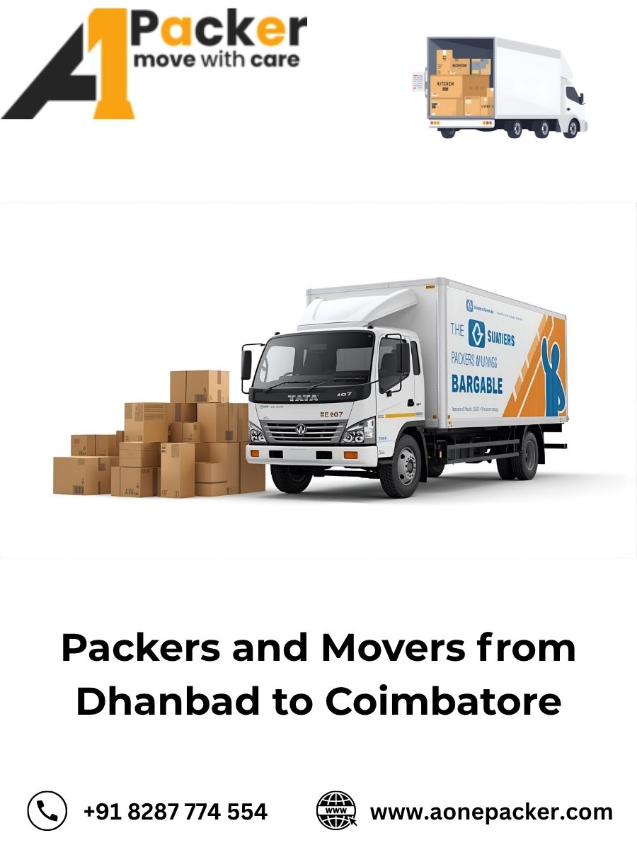 Packers and Movers from Dhanbad to Coimbatore