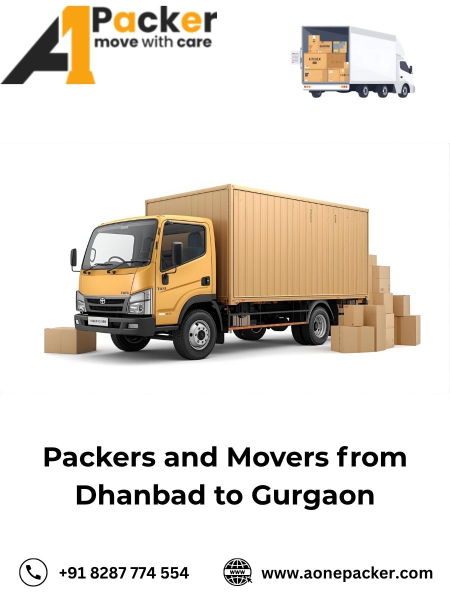 Packers and Movers from Dhanbad to Gurgaon