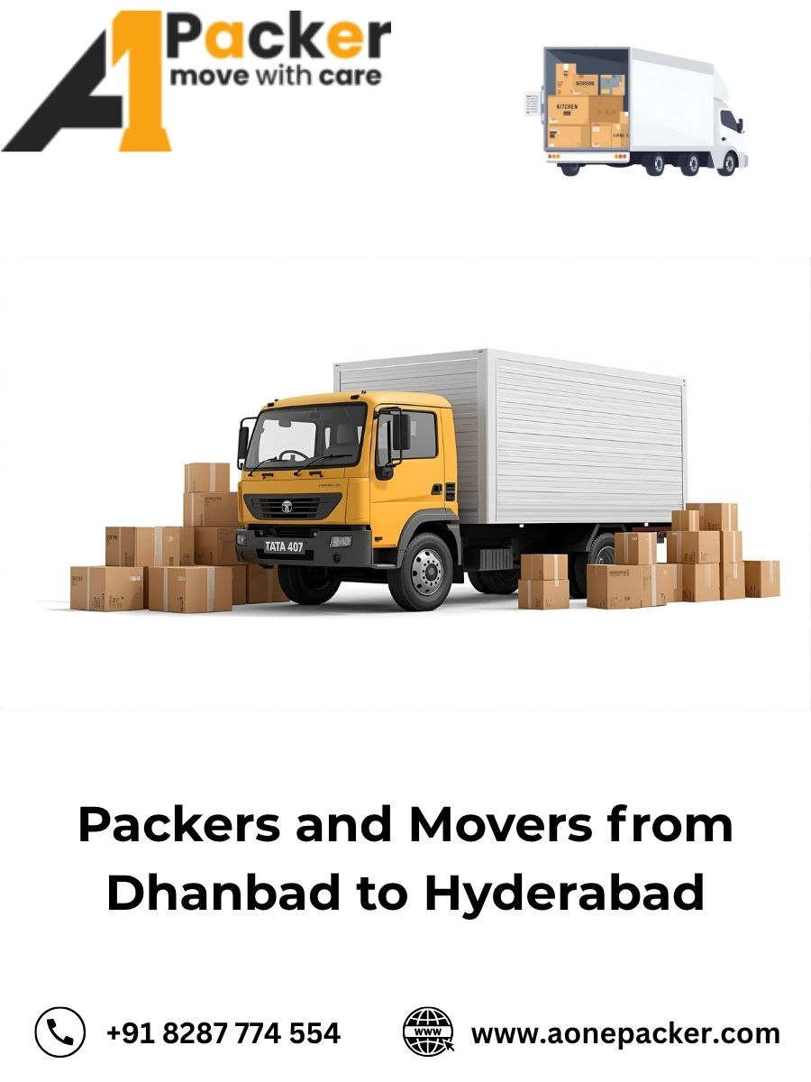 Packers and Movers from Dhanbad to Hyderabad