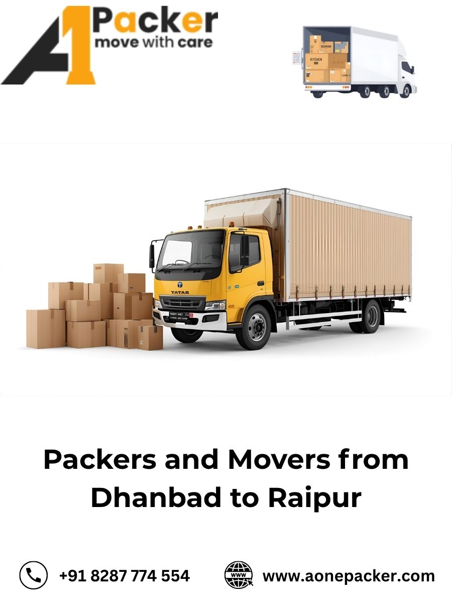 Packers and Movers from Dhanbad to Raipur