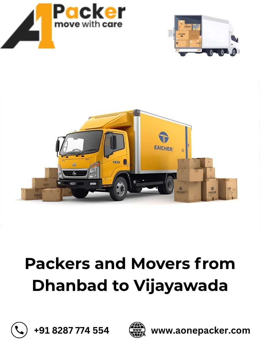 Packers and Movers from Dhanbad to Vijayawada