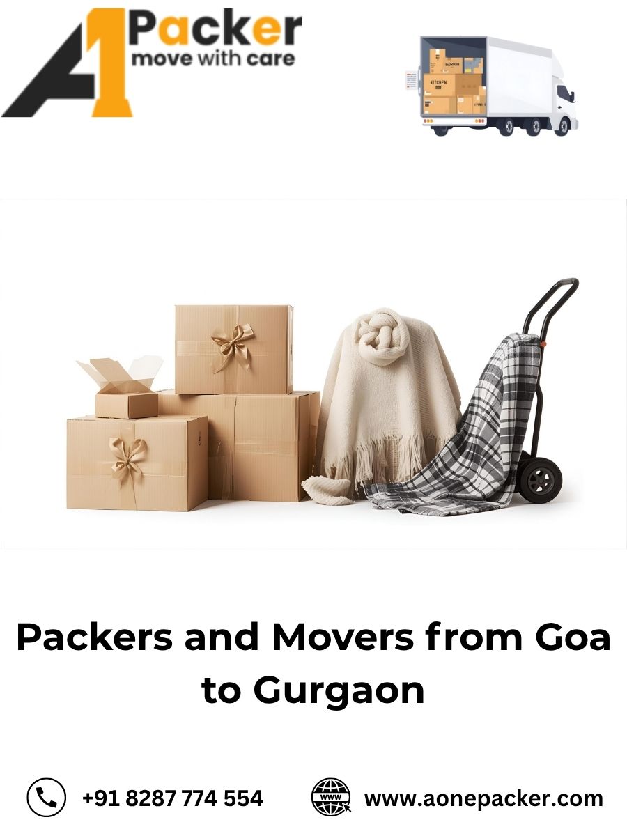 Packers and Movers from Goa to Gurgaon