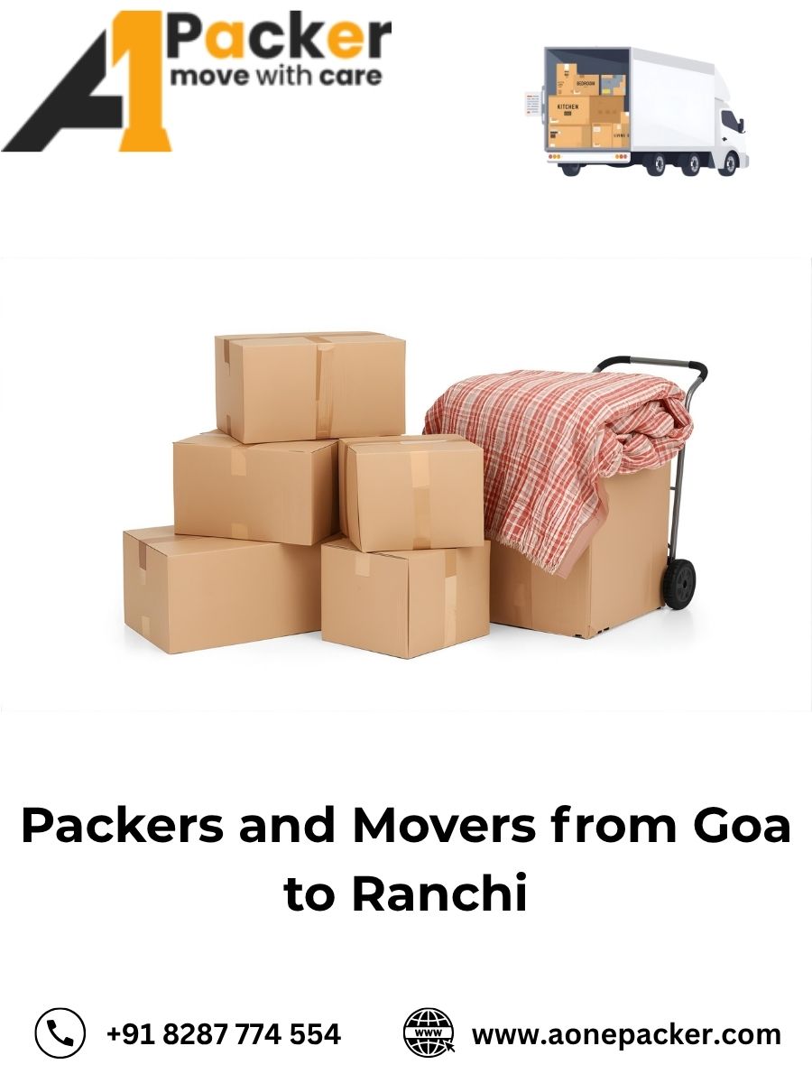 Packers and Movers from Goa to Ranchi
