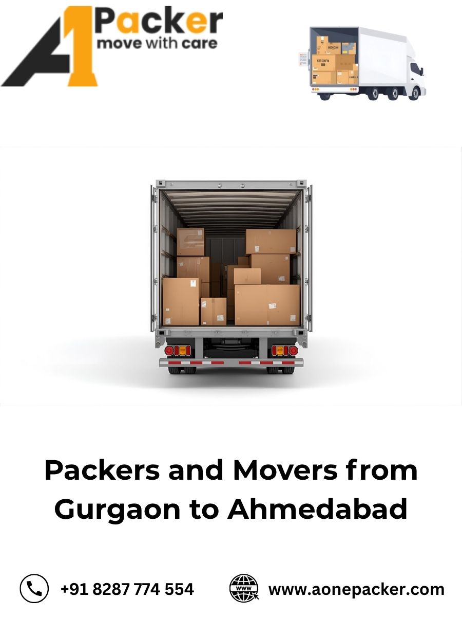 Packers and Movers from Gurgaon to Ahmedabad