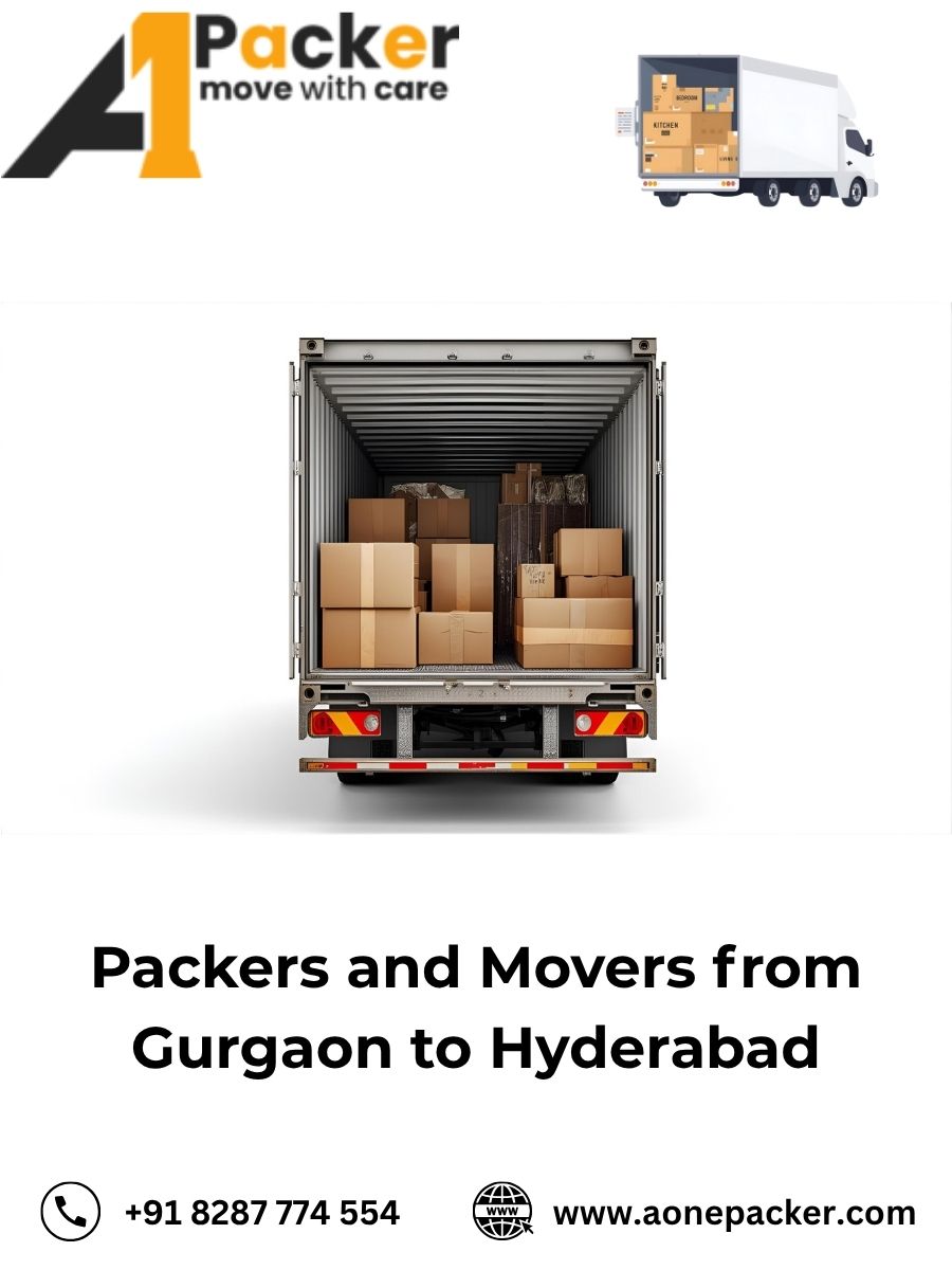 Packers and Movers from Gurgaon to Hyderabad