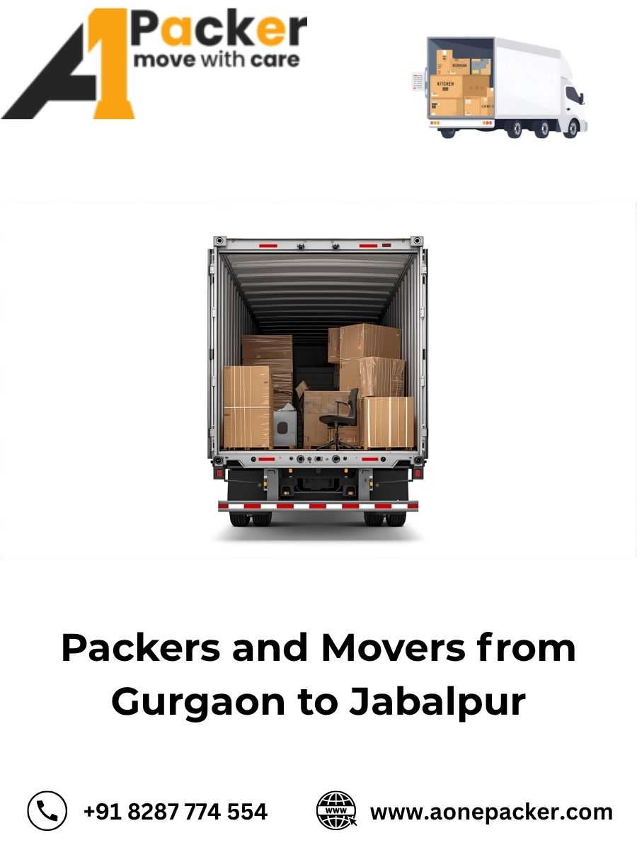 Packers and Movers Charges from Gurgaon to Jabalpur