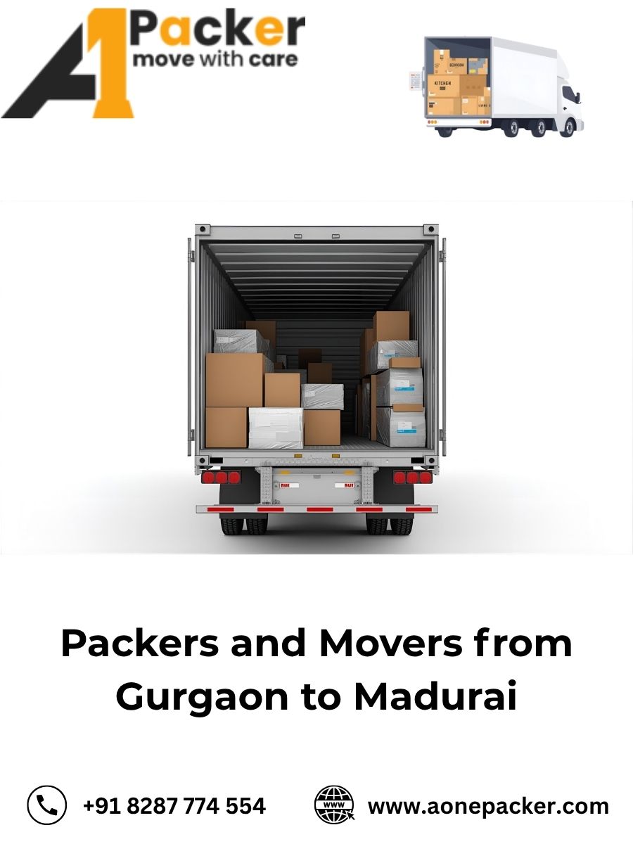 Packers and Movers from Gurgaon to Madurai