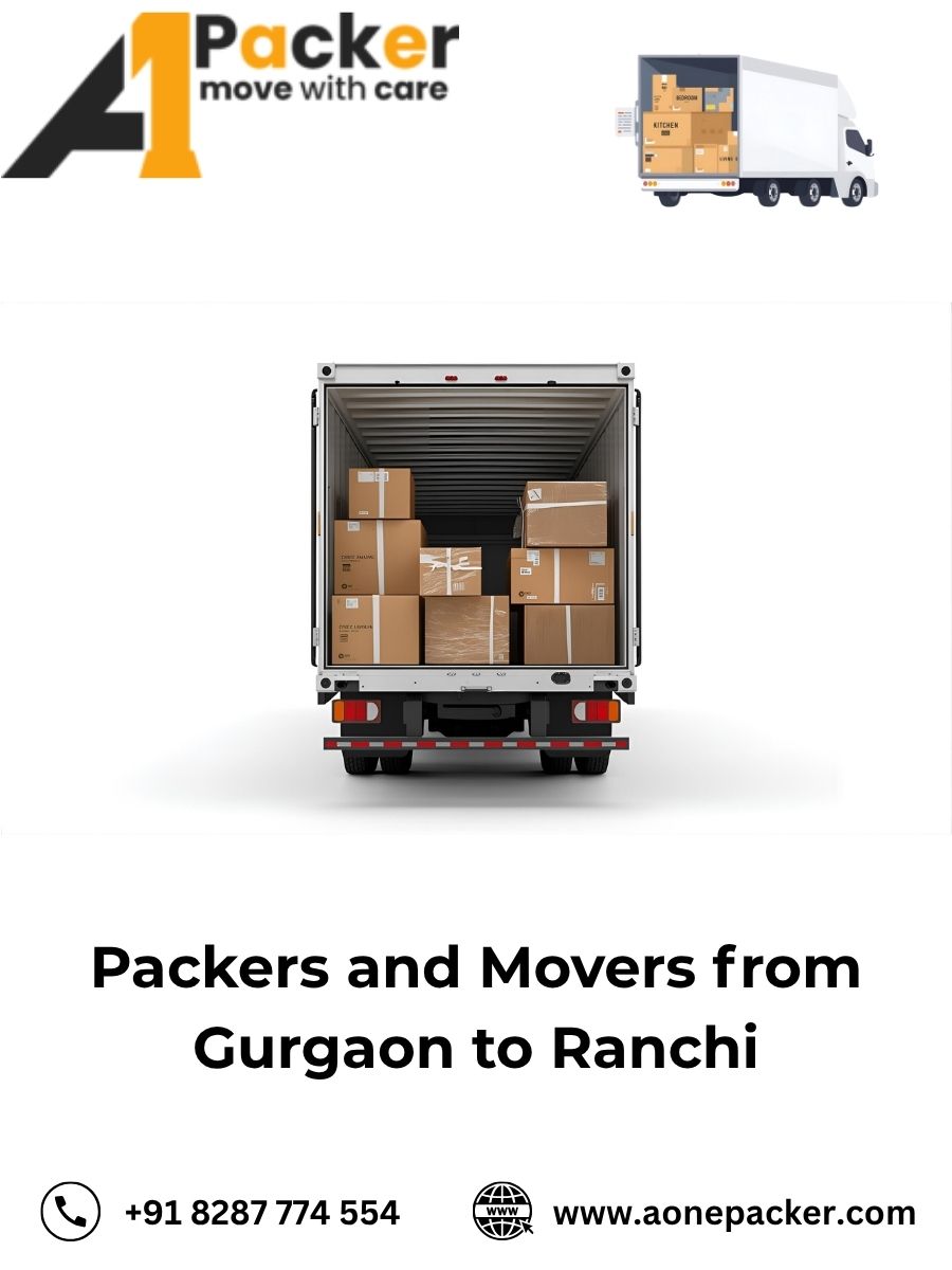 Packers and Movers from Gurgaon to Ranchi