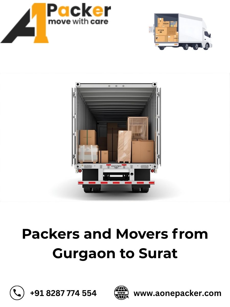 Packers and Movers from Gurgaon to Surat