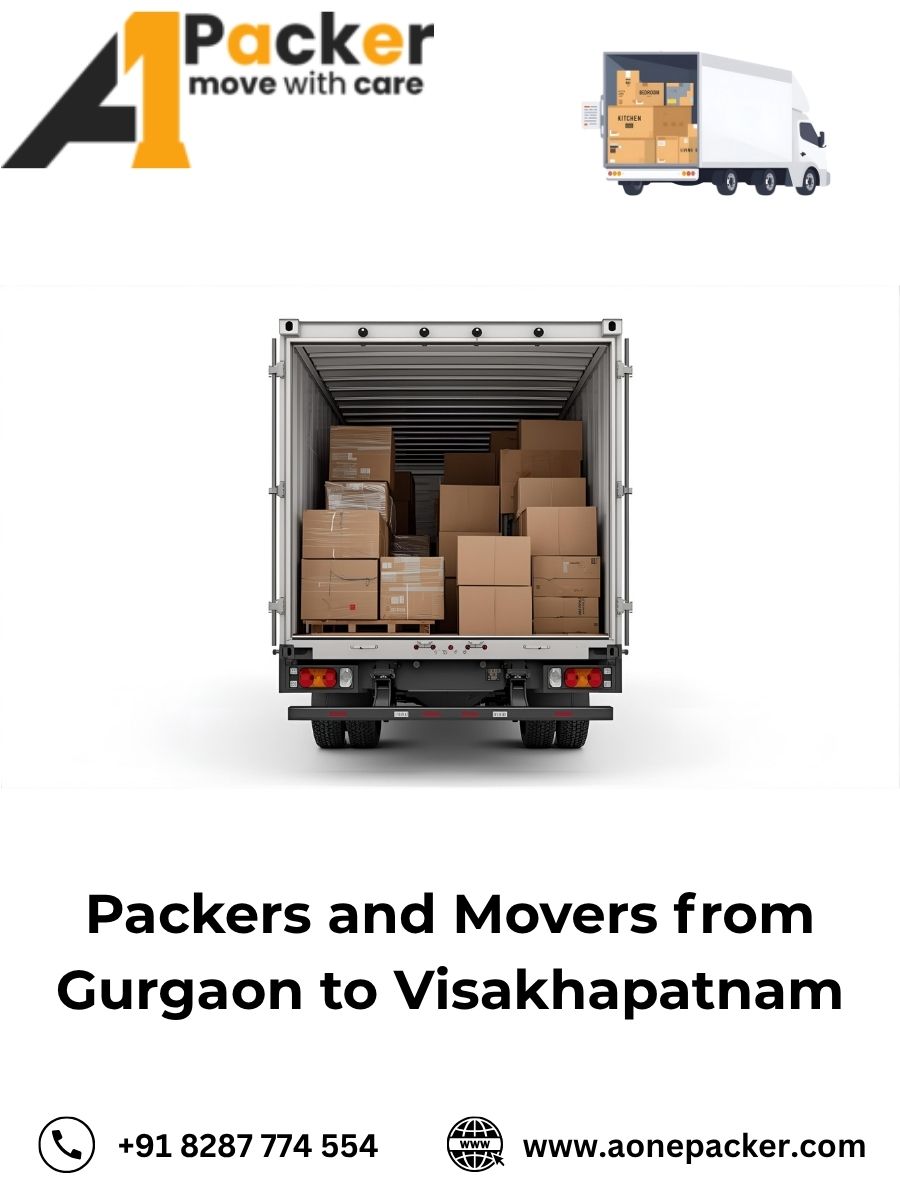 Packers and Movers Charges from Gurgaon to Visakhapatnam