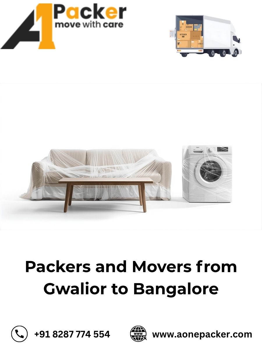 Packers and Movers from Gwalior to Bangalore