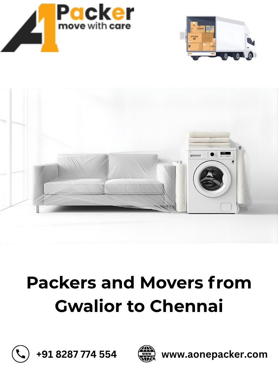 Packers and Movers from Gwalior to Chennai