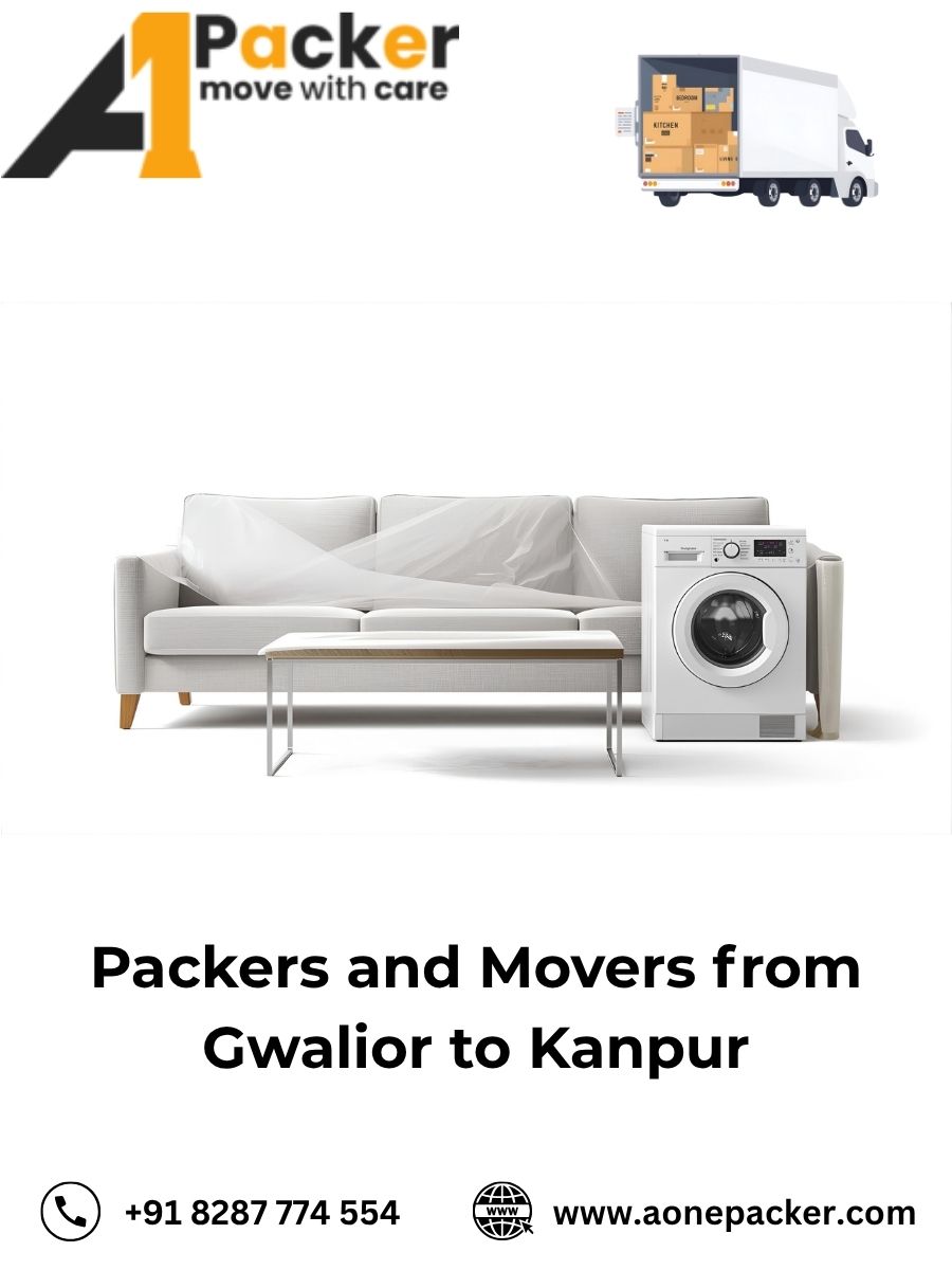 Packers and Movers from Gwalior to Kanpur