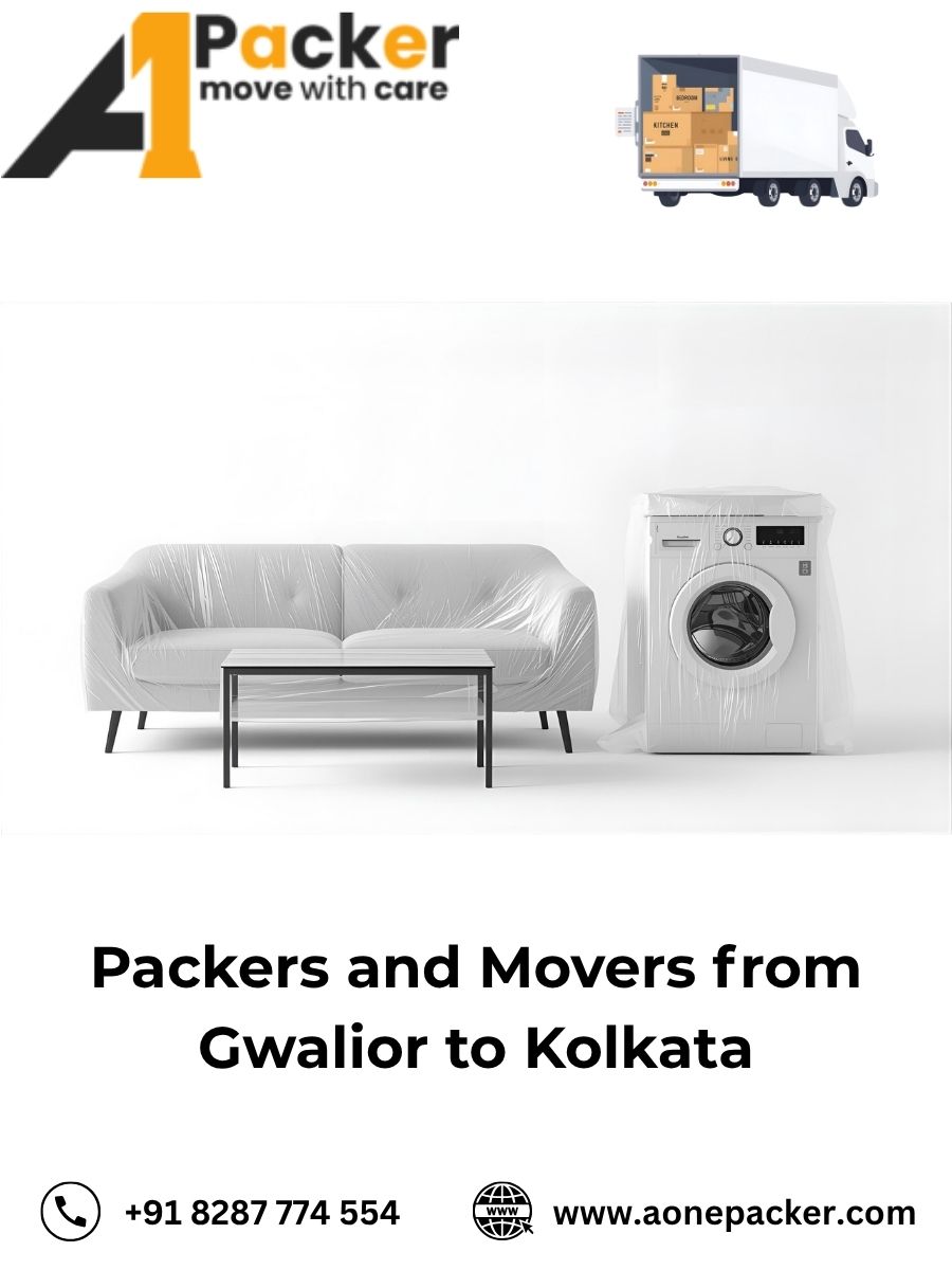 Packers and Movers from Gwalior to Kolkata
