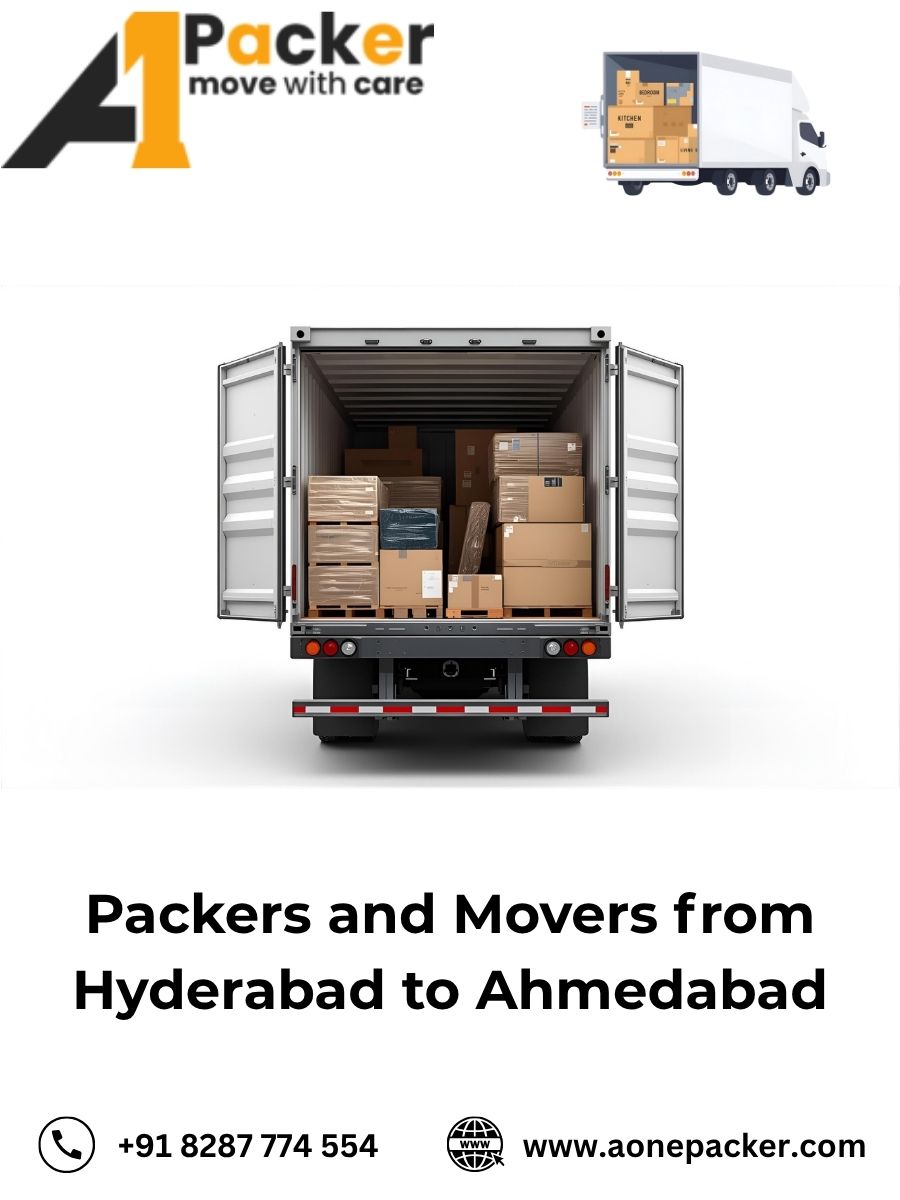 Packers and Movers from Hyderabad to Ahmedabad