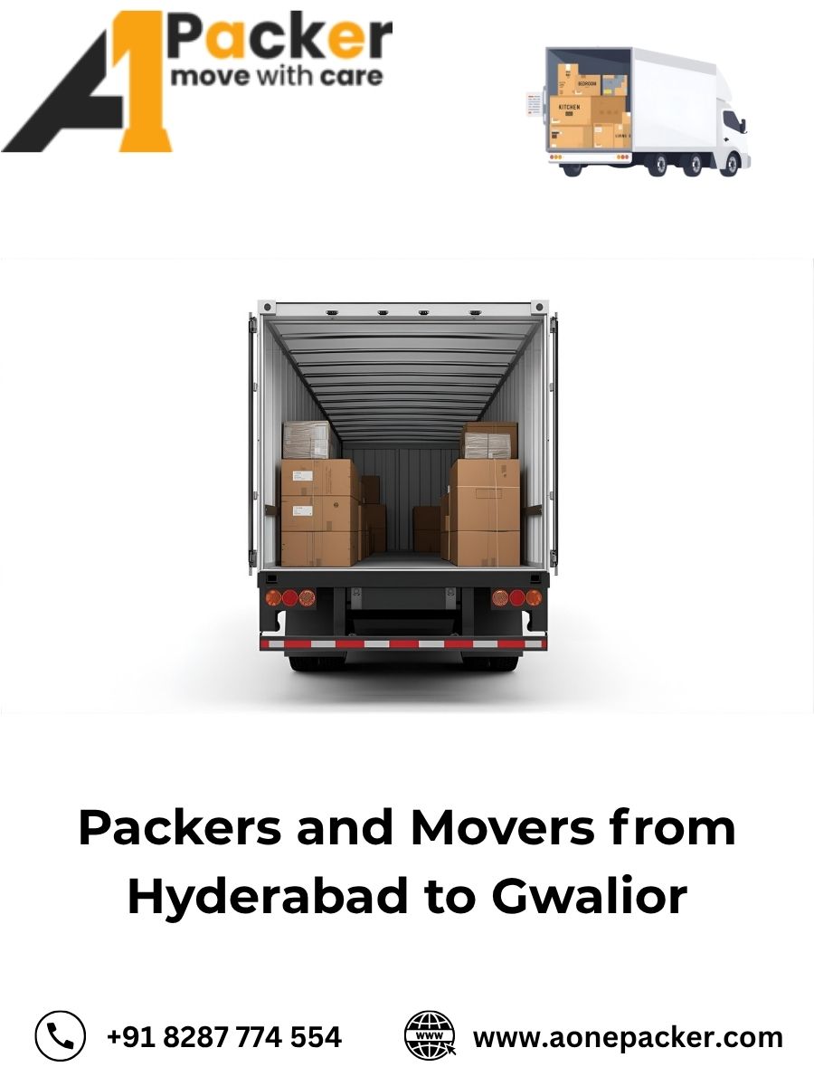 Packers and Movers from Hyderabad to Gwalior