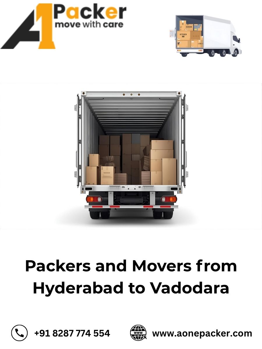 Packers and Movers from Hyderabad to Vadodara