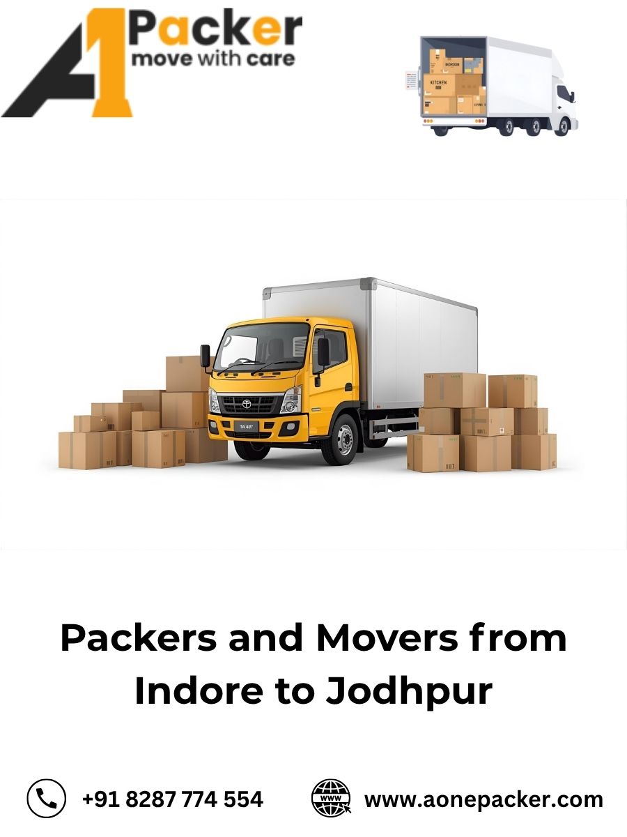 Packers and Movers Charges from Indore to Jodhpur
