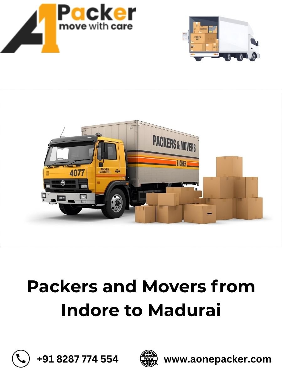 Packers and Movers Charges from Indore to Madurai