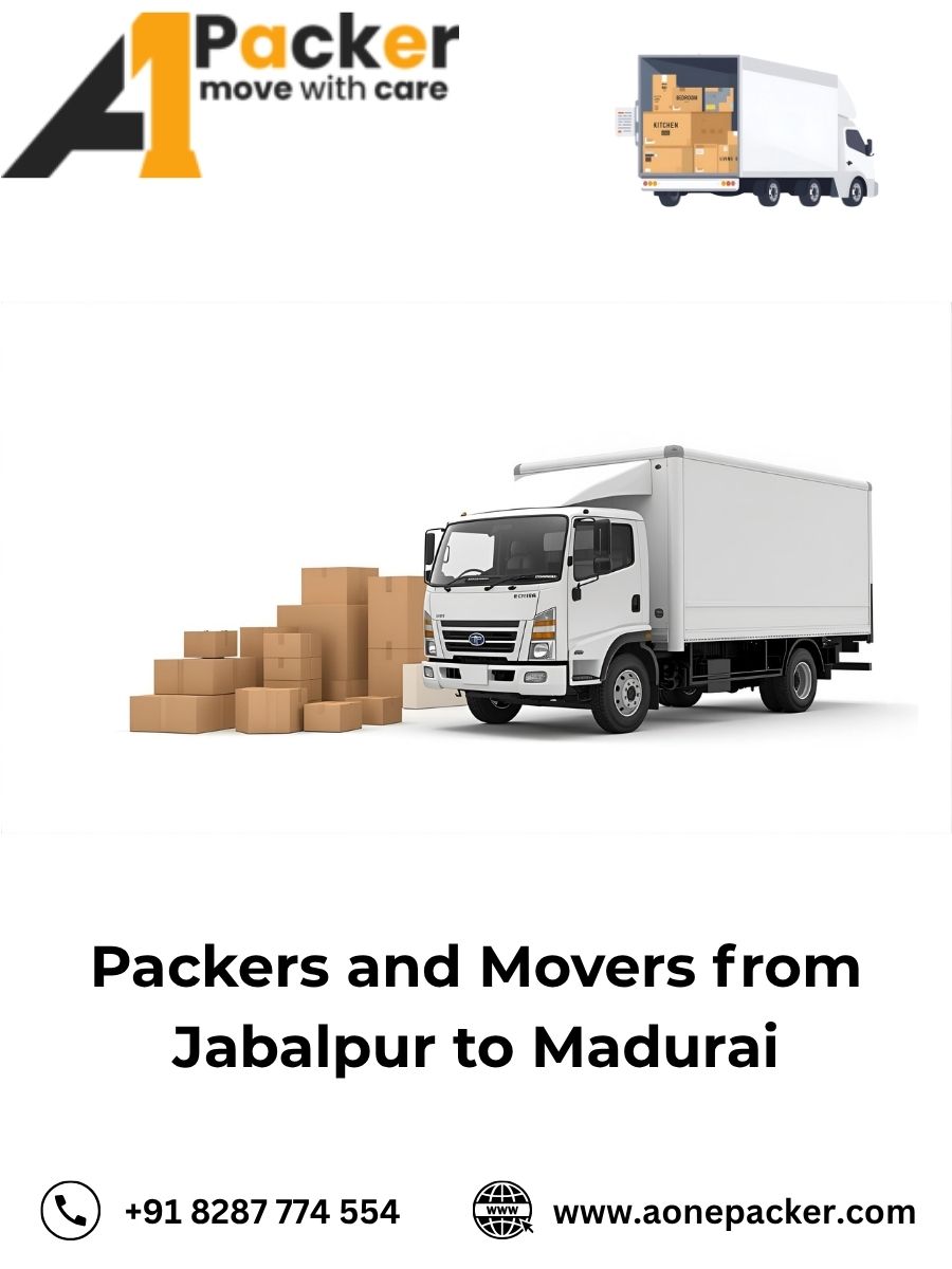 Packers and Movers Charges from Jabalpur to Madurai