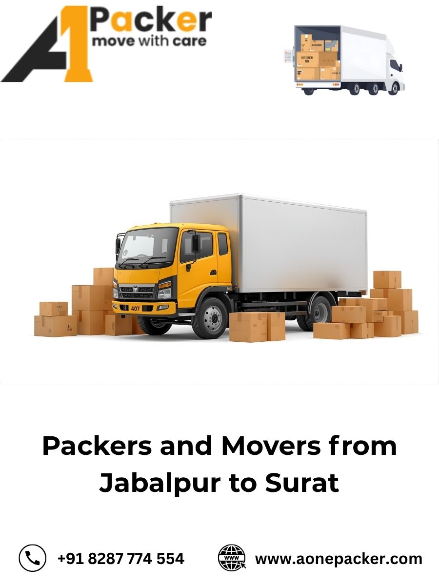 Packers and Movers from Jabalpur to Surat