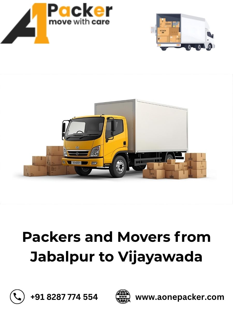 Packers and Movers Charges from Jabalpur to Vijayawada