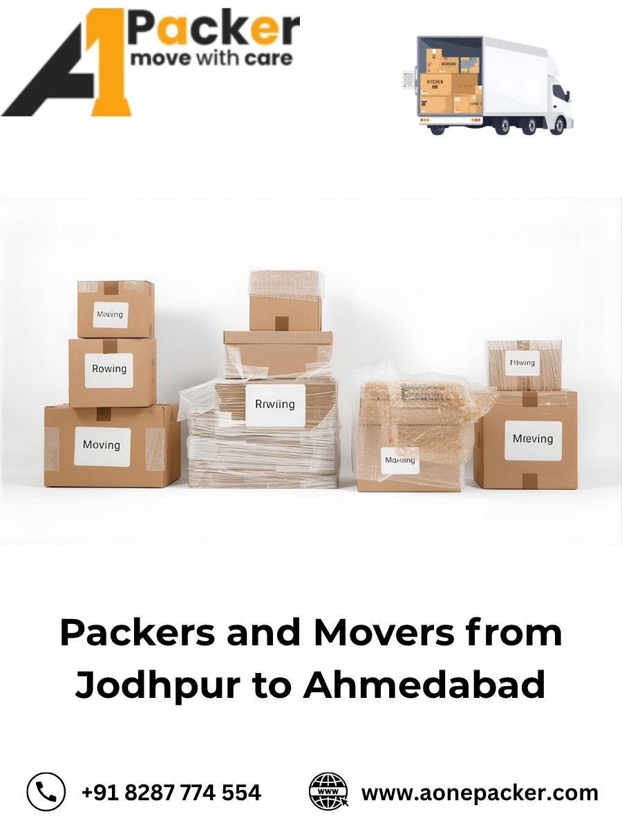 Packers and Movers from Jodhpur to Ahmedabad