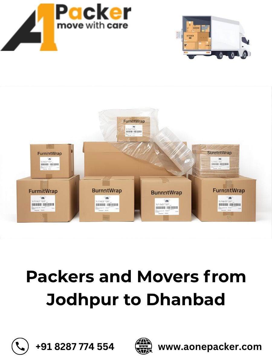 Packers and Movers from Jodhpur to Dhanbad
