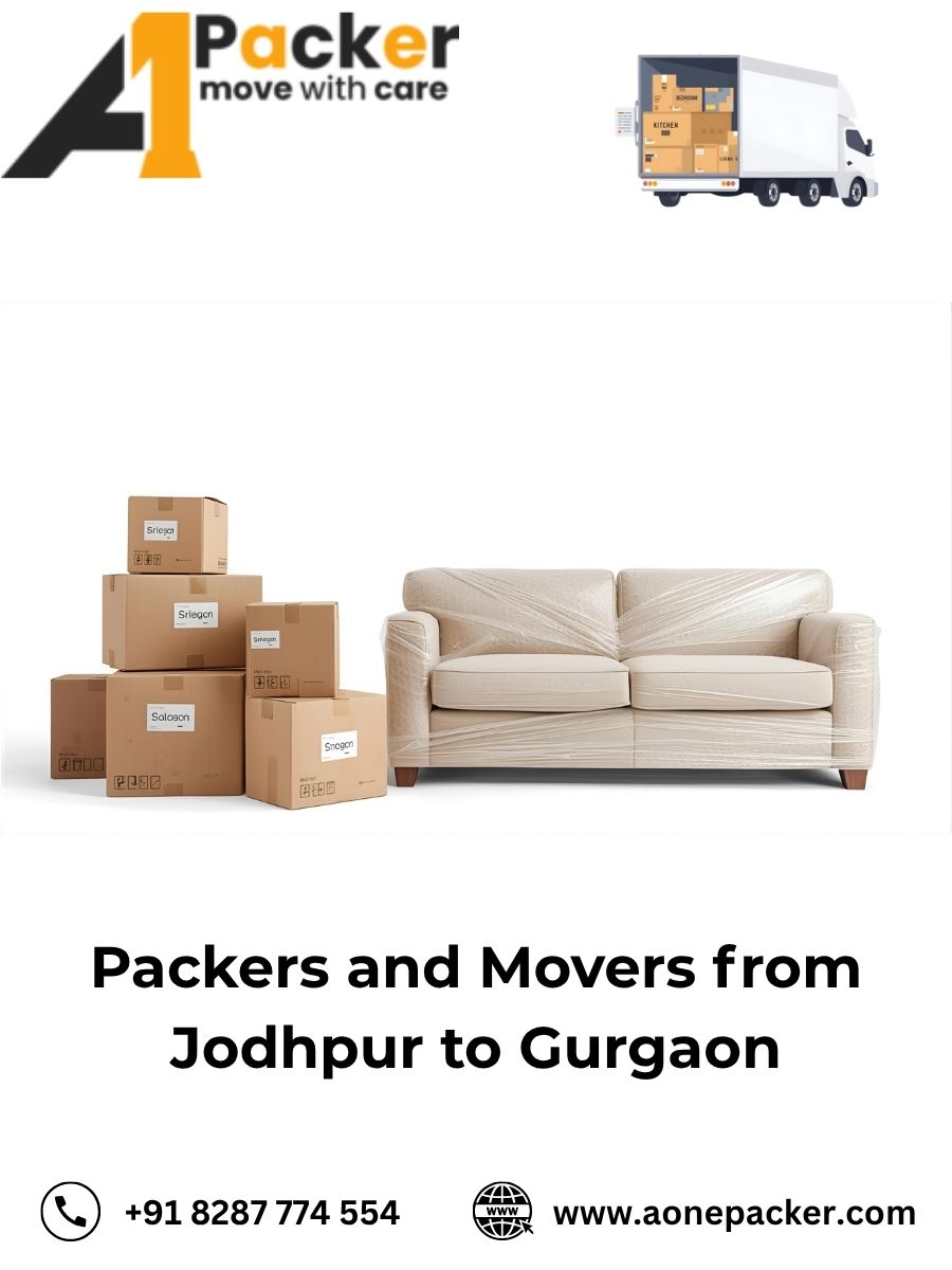 Packers and Movers from Jodhpur to Gurgaon