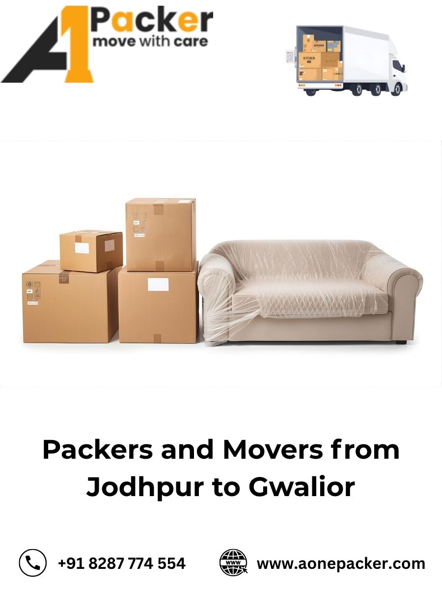 Packers and Movers from Jodhpur to Gwalior