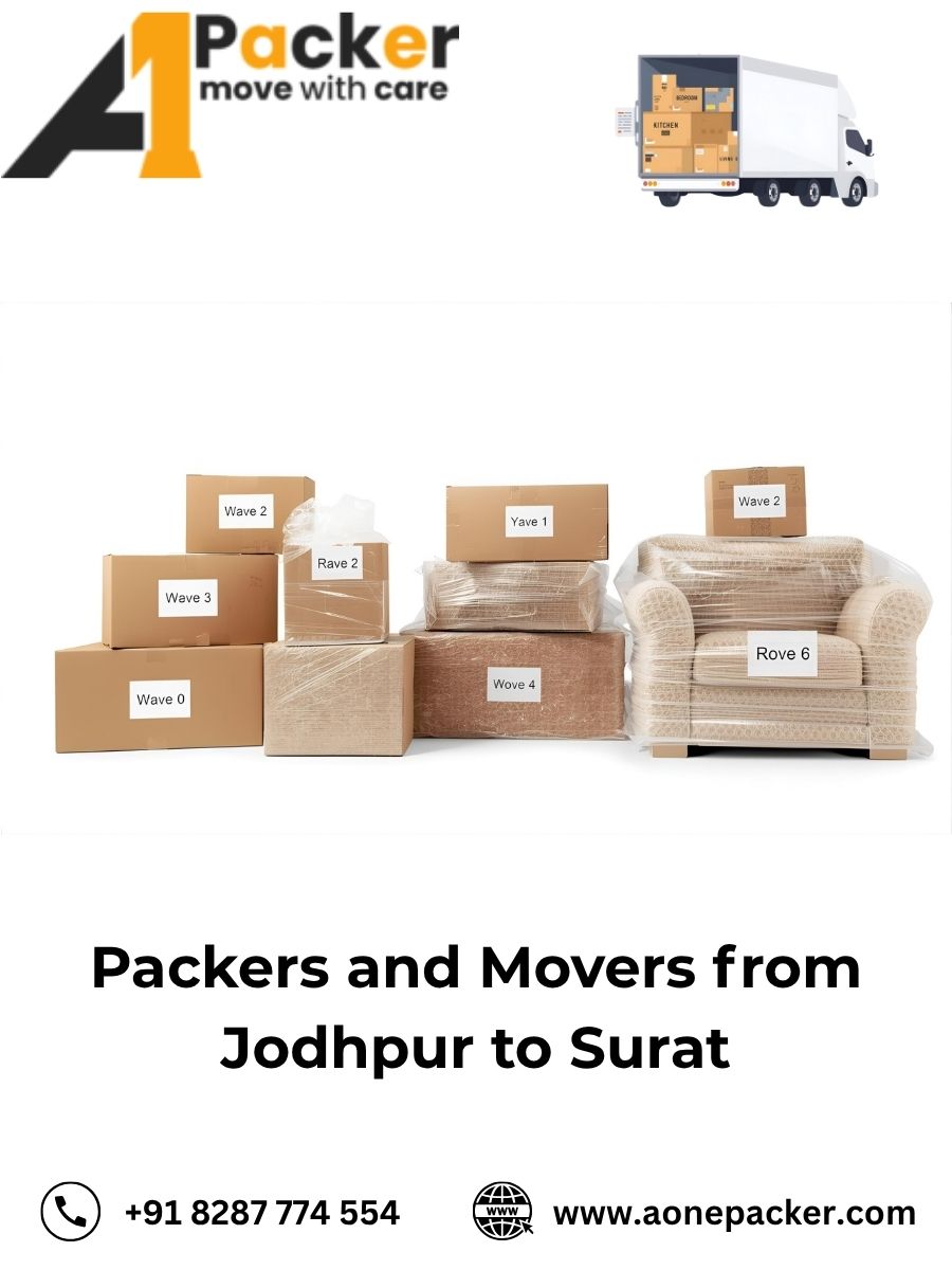 Packers and Movers from Jodhpur to Surat