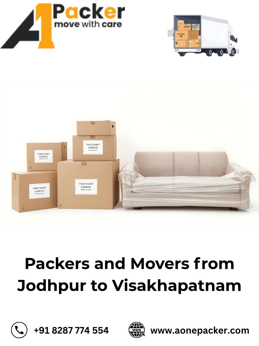 Packers and Movers from Jodhpur to Visakhapatnam