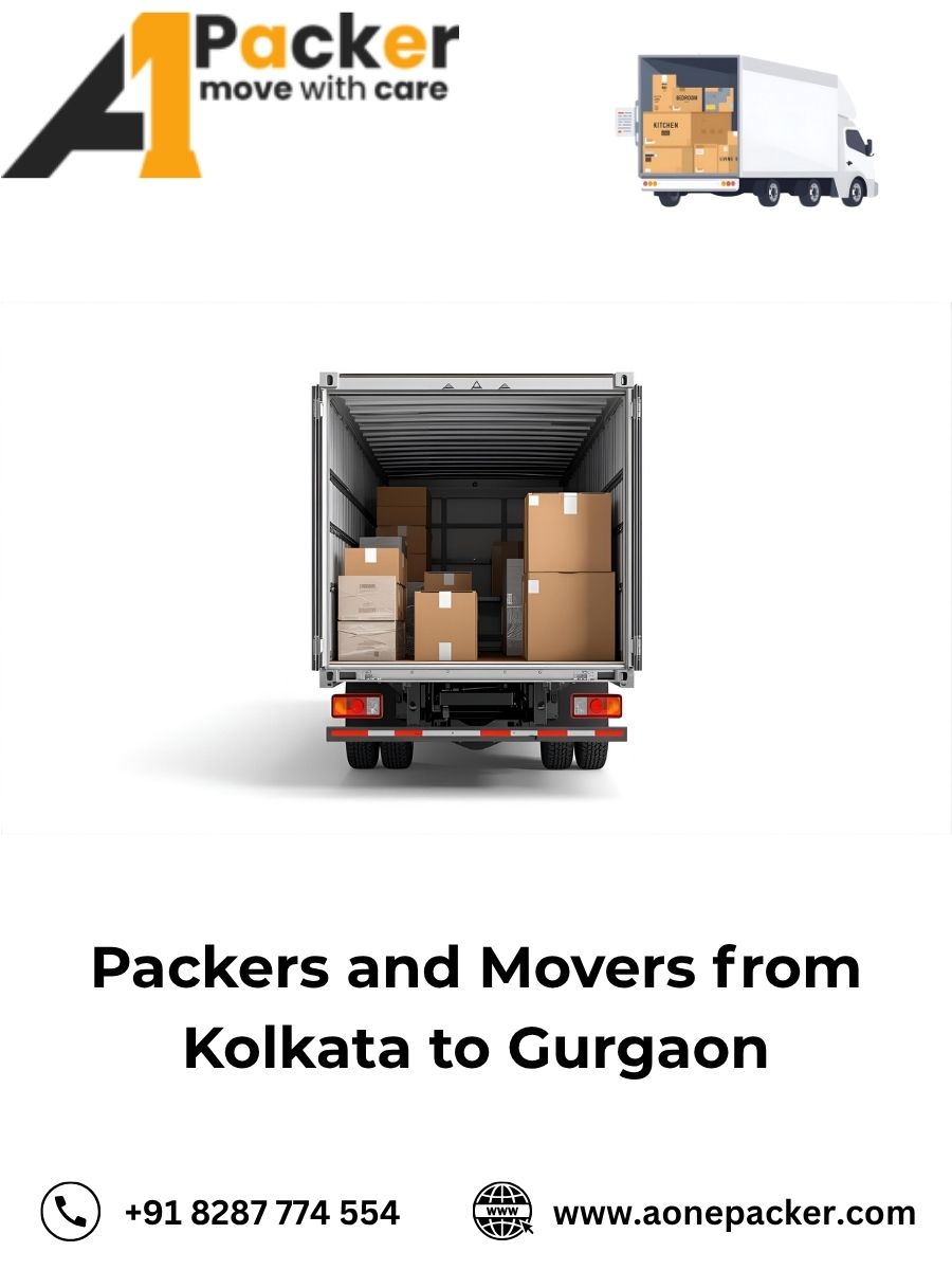 Packers and Movers from Kolkata to Gurgaon